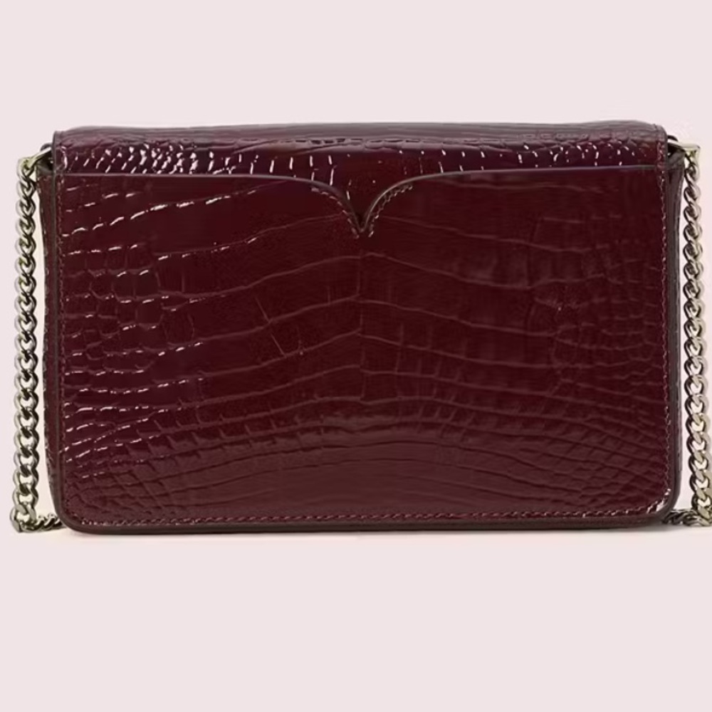Kate spade Romy Croc-embossed Chain Wallet - Picture 4 of 11